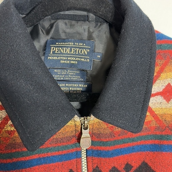 Pendleton M Western Coat Mens Coyote Canyon Big Horn Black DK579 - Picture 5 of 14